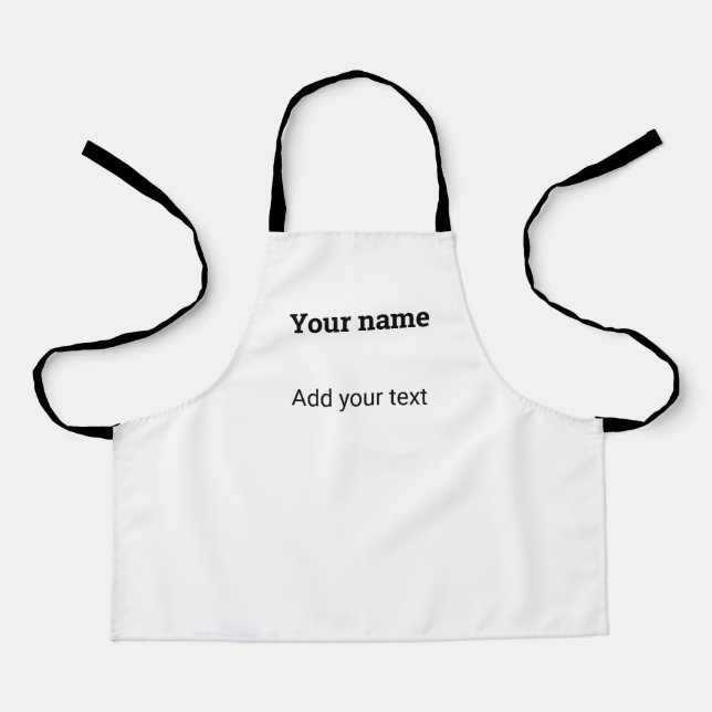 simple minimal christmas times add your text  apro apron (Front)