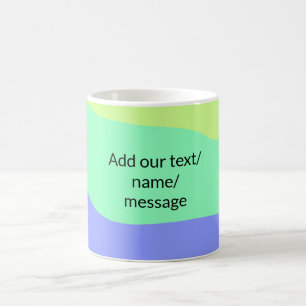 Simple minimal colourful abstract add your text ce coffee mug