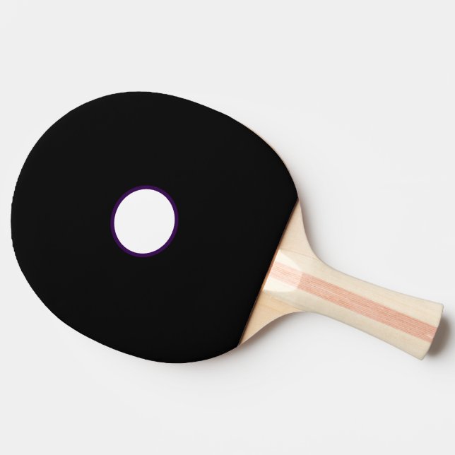 Simple minimal colourful abstract add your text ce ping pong paddle (Back Side)
