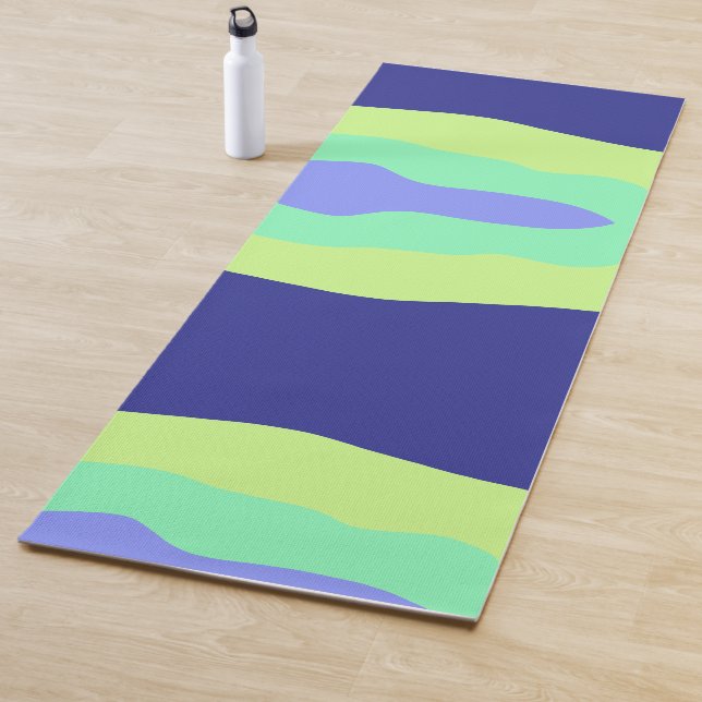 Simple minimal colourful abstract add your text ce yoga mat (In Situ)