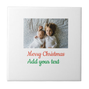 Simple minimal colourful add your name text image tile