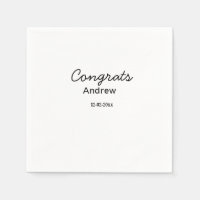 Simple minimal congrats add name date year graduat