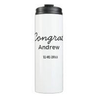 Simple minimal congrats add name date year graduat