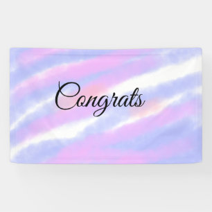 Simple minimal congratulations add your text name banner