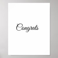 Simple minimal congratulations add your text name 