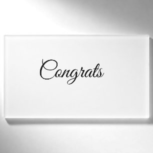 Simple minimal congratulations add your text name tag