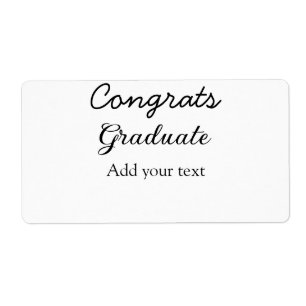 Simple minimal congratulations graduation add your