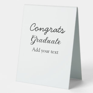 Simple minimal congratulations graduation add your