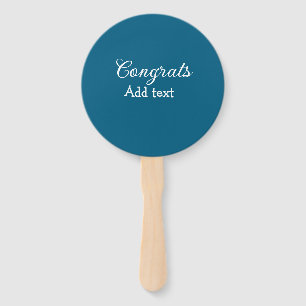 Simple minimal congratulations graduation add your hand fan