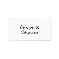 Simple minimal congratulations graduation add your