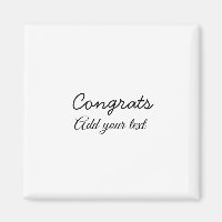 Simple minimal congratulations graduation add your