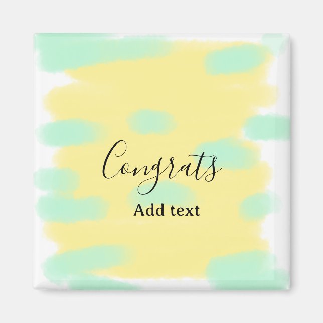 Simple minimal congratulations graduation add your magnet (Front)