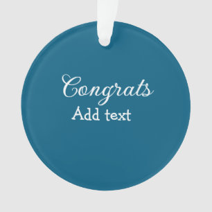 Simple minimal congratulations graduation add your ornament