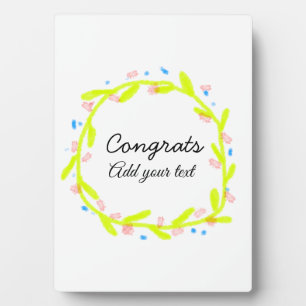 Simple minimal congratulations graduation add your plaque