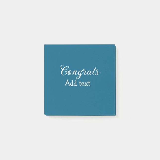 Simple minimal congratulations graduation add your post-it notes (Front)