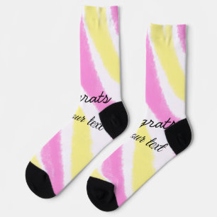 Simple minimal congratulations graduation add your socks