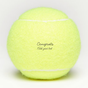 Simple minimal congratulations graduation add your tennis balls