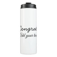 Simple minimal congratulations graduation add your