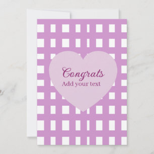 Simple minimal congratulations graduation purple s invitation