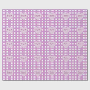 Simple minimal congratulations graduation purple s wrapping paper