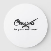 Simple minimal congratulations retirement add name