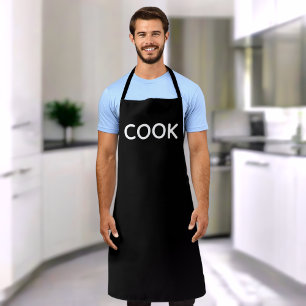 simple minimal cook black chefs full bistro apron