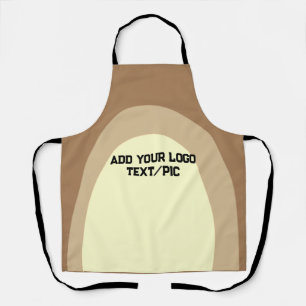 simple minimal custom add your logo address websit apron