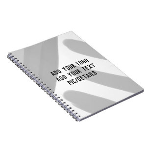 simple minimal custom add your logo address websit notebook