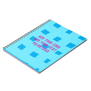 simple minimal custom add your logo address websit notebook