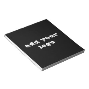 simple minimal custom add your logo address websit notepad