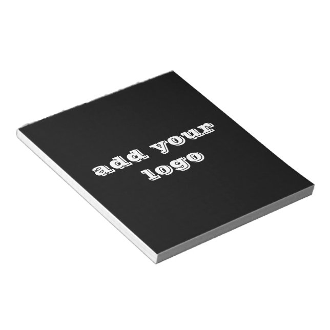 simple minimal custom add your logo address websit notepad (Angled)