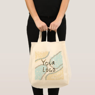 simple minimal custom add your logo address websit tote bag