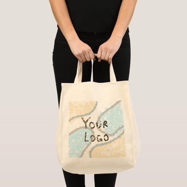simple minimal custom add your logo address websit tote bag (Front (Product))