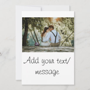 simple minimal custom add your name photo text inv invitation
