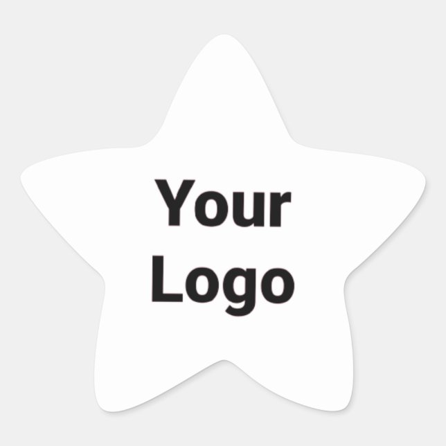 simple minimal  custom LOGO MONOGRAM PERSONALIZED Star Sticker (Front)