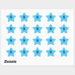 simple minimal  custom LOGO MONOGRAM PERSONALIZED Star Sticker<br><div class="desc">DESIGN</div>