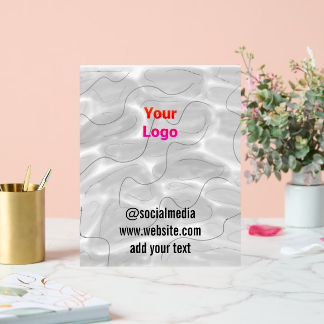 simple minimal custom watercolor add logo website  acrylic sign (Wedding)