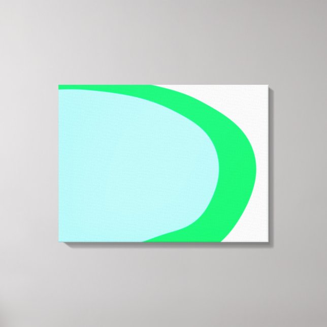 simple minimal custom watercolor add logo website  canvas print (Front)