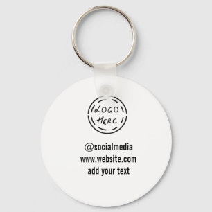 simple minimal custom watercolor add logo website key ring