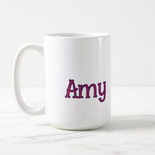 simple minimal customised name monogram classic coffee mug