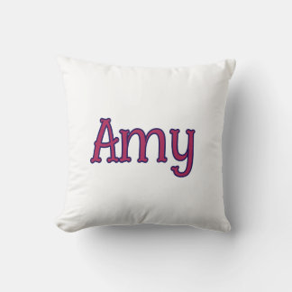 simple minimal customised name monogram classic cushion