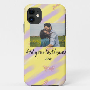 simple minimal customised name monogram text throw iPhone 11 case