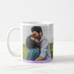 simple minimal customized name monogram couple th coffee mug