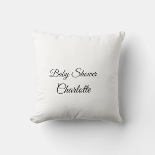 SIMPLE MINIMAL.CUTIE ADD NAME BABY baby shower Cushion