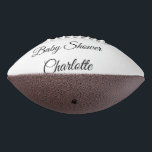 SIMPLE MINIMAL.CUTIE ADD NAME BABY baby shower Thr American Football<br><div class="desc">Design</div>