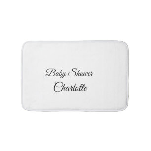 SIMPLE MINIMAL.CUTIE ADD NAME BABY baby shower Thr Bath Mat