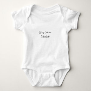 SIMPLE MINIMAL.CUTIE ADD NAME BABY baby shower Thr Bodysuit