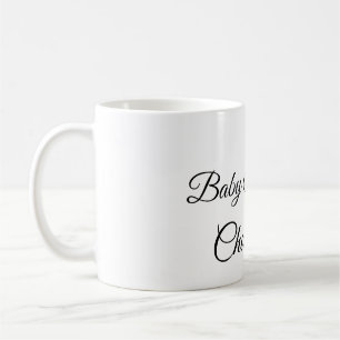 SIMPLE MINIMAL.CUTIE ADD NAME BABY baby shower Thr Coffee Mug