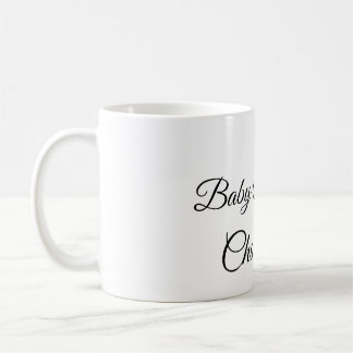 SIMPLE MINIMAL.CUTIE ADD NAME BABY baby shower Thr Coffee Mug