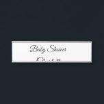 SIMPLE MINIMAL.CUTIE ADD NAME BABY baby shower Thr Door Sign<br><div class="desc">Design</div>